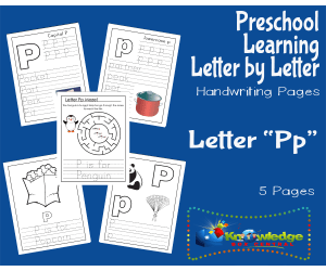 Preschool Letter by Letter: Letter P - Handwriting