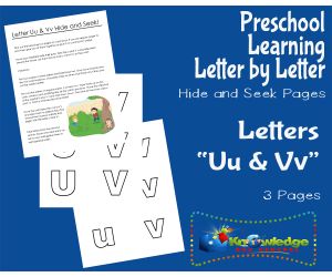 Preschool Letter by Letter: Letters U & V - Hide and Seek