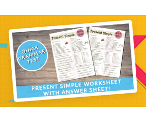 Present Simple - Test Worksheet for English & ESL Students