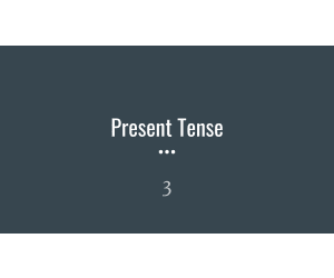 Present Tense Sample: Grammar Grades 3-4 (PPT)