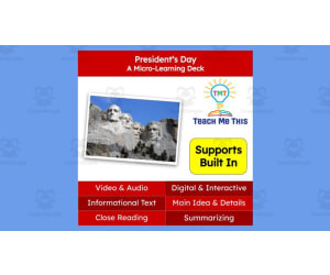 President's Day | Reading Comprehension Deck | Interactive Lesson