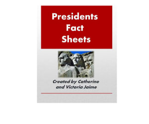 Presidents' Fact Sheets - Activity Book