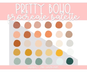 Pretty Boho Procreate Color Palette