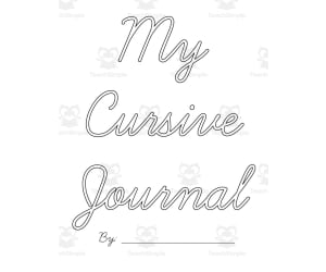 Primary Cursive Journal