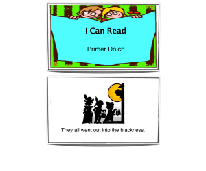 Primer Sight Words Book