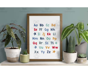 Printable ABC Poster, Back to School Classroom Decor, Rainbow Alphabet Print, Special Education Wall Art, Instant Download