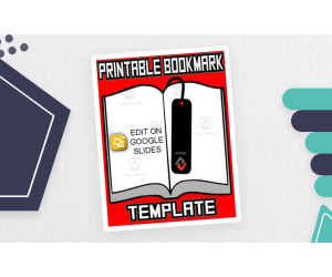 Printable Bookmark Templates (Editable in Google Slides)