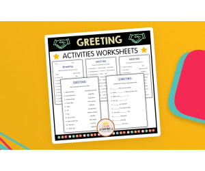 Greetings Worksheets for Grades 2–4 – ESL Conversation Set