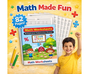 Printable Math Worksheets Bundle | Homeschool Math Practice PDF K-3