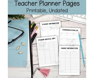 Printable Teacher Planner Pages