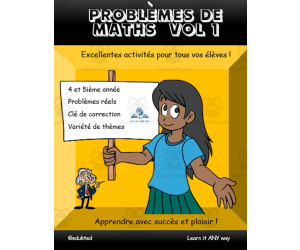 Problèmes de mathématiques, 4 et 5ième, vol 1 (#642)