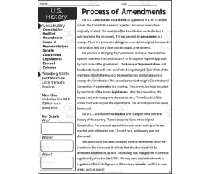 Process of Amendments Reading Packet