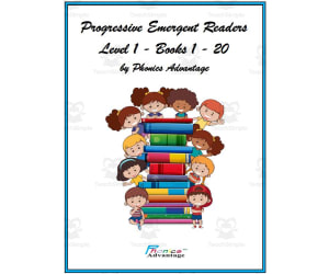 Progressive Emergent Readers, Level 1, Books 1 - 20 by Phonics Advantage