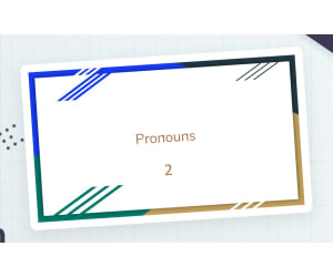 Pronouns Sample - Grades 1-2 Grammar (PPT)