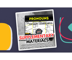 Pronouns Supplementary Materials - Grammar Grades 1-2 (PDF)