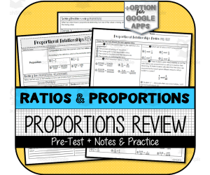 Proportional Relationships REVIEW (Pre-Test & Review Notes)