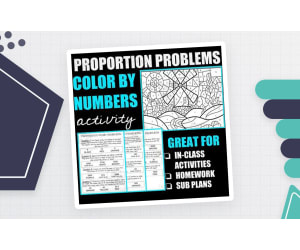 Proportions Color by Number Worksheet