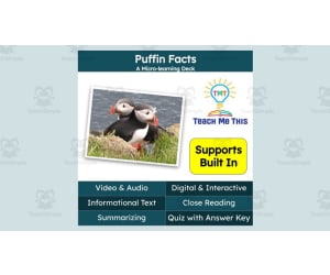 Puffin Facts | Interactive Science Lesson | Micro-Learning Deck