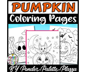 Pumpkin Coloring Pages - Halloween Activity
