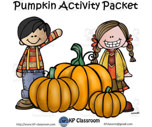 Pumpkin No Prep Literacy and Math Activity Packet