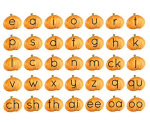 Pumpkin Patch Phonics Flashcards