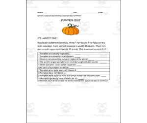 Pumpkin Quiz