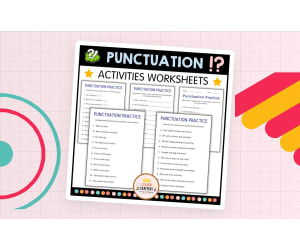 Punctuation Practice Worksheets - Periods, Question Marks, Exclamation