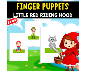 PUPPETS FOR FINGERS | LITTLE RED RIDING HOOD