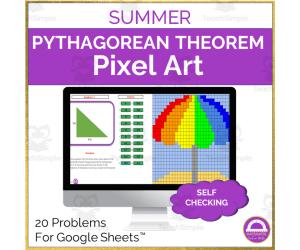 Pythagorean Theorem Pixel Art Activity