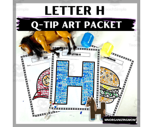 Q-Tip Art Packet: Letter H