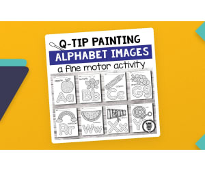 Q-Tip Painting – Letters & Objects (26 Pages)