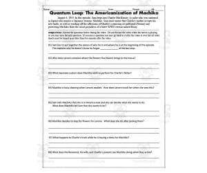 Quantum Leap Video Guide: The Americanization of Machiko