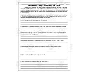 Quantum Leap Video Guide: The Color of Truth