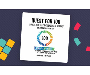 Quest for 100 Powered Interactive Classroom Journey & Milestone
