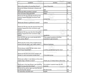 Quiz - Long Way Down by Jason Reynolds