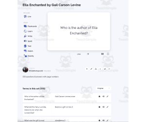 Quizlet - Ella Enchanted