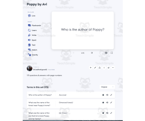 Quizlet - Poppy by Avi