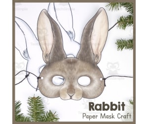 Rabbit | Mask Craft | Paper Art Project | Bunny
