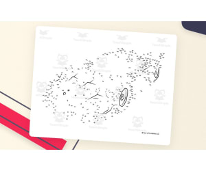 Race Car Connect the Dots – 300-Dot Printable