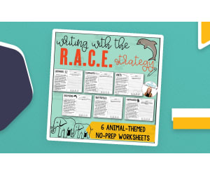 R.A.C.E. Strategy Practice: Animals Worksheets
