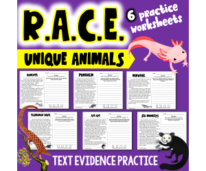 RACE Strategy Practice Set - 6 Passages for Text Evidence Practice