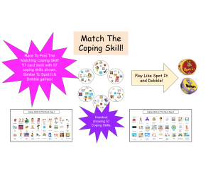 Race To Match The Coping Skill! An SEL Game Played Like Spot It!