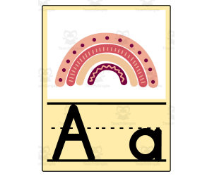Rainbow Version Alphabet Posters
