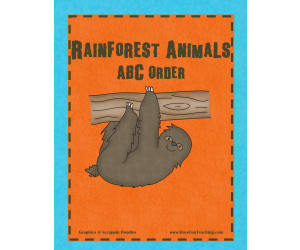 Rainforest ABC Order Activity
