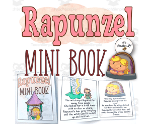 Rapunzel Fairy Tale Foldable Mini Book Grade 1 2 3 ELA