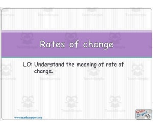 Rate of change