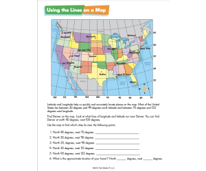 Reading A Map Worksheets