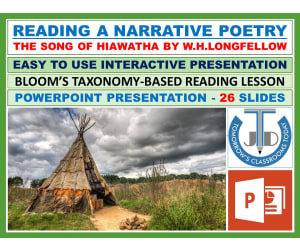 READING A NARRATIVE POETRY: THE SONG OF HIAWATHA - POWERPOINT PRESENTATION
