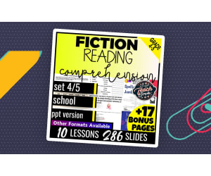 Reading Comprehension and Questions Fiction Set 4 - School (PPT)