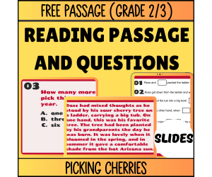 Reading Comprehension Fiction Set 1 Sample - Picking Cherries (Slides)